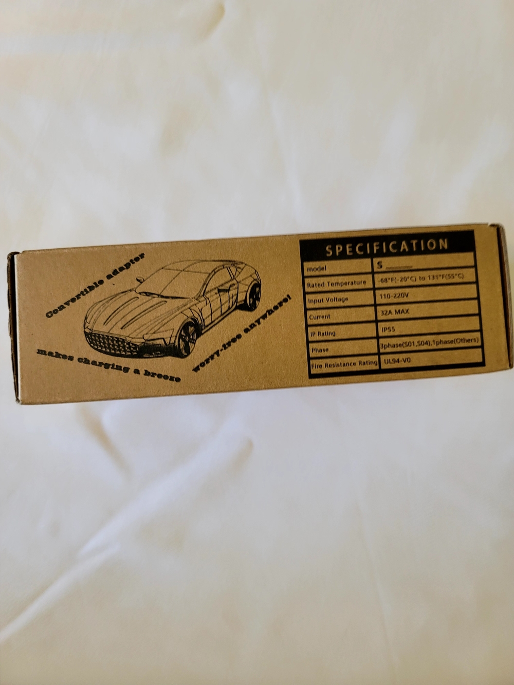 Switchable Connector & Inlet - Brown Cardboard Packaging - Picture 3 of 7